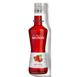 LIQUEUR DE CREME DE FRAISE MONIN 70cl 18°, Bouteille verre perdu