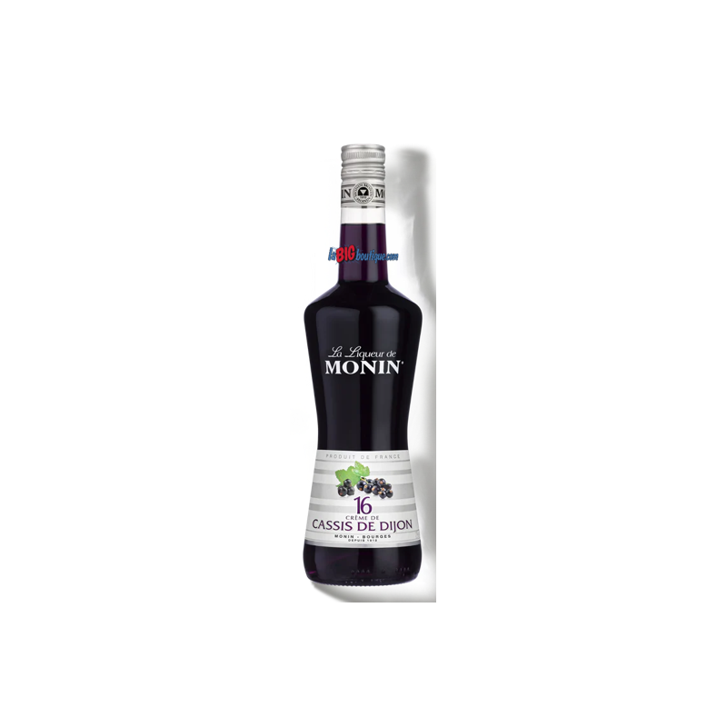 LIQUEUR DE CASSIS DE DIJON MONIN 70cl 20°, Bouteille verre perdu