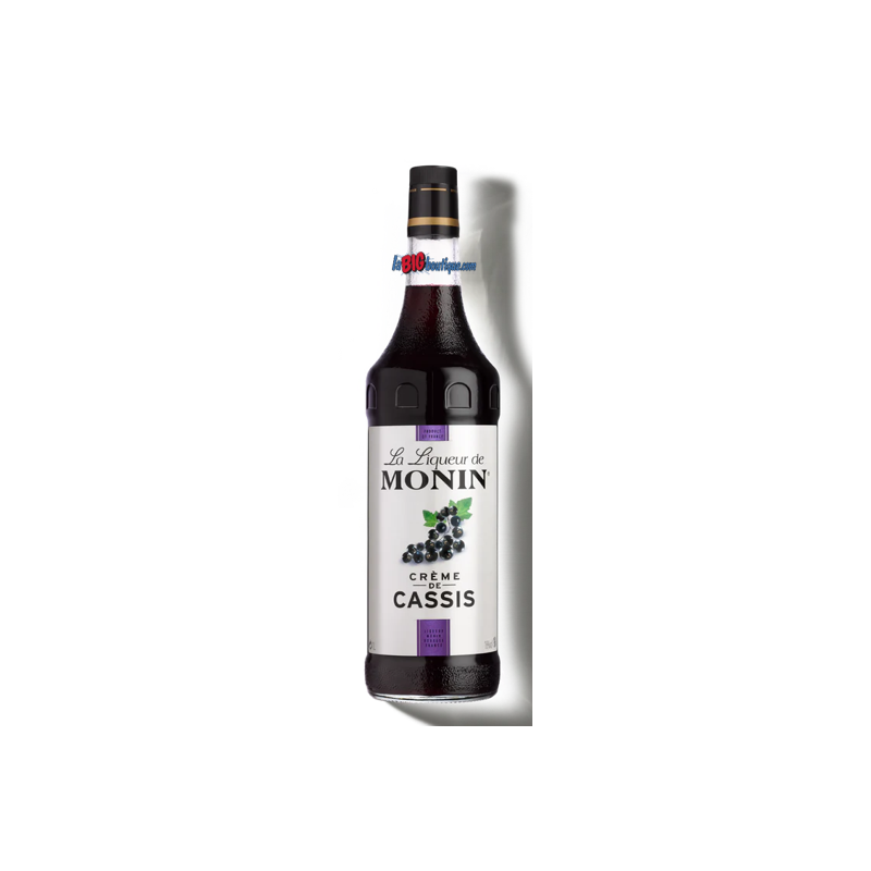 CREME DE CASSIS MONIN 1 Litre 16°, Bouteille verre perdu