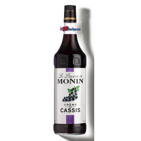 CREME DE CASSIS MONIN 1 Litre 16°, Bouteille verre perdu