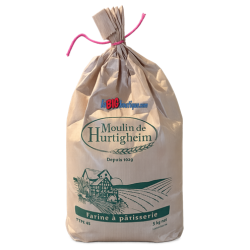 FARINES DE BLÉ T45 A PATISSERIE SAC 5Kg, du MOULIN DE HURTIGHEIM D'ALSACE