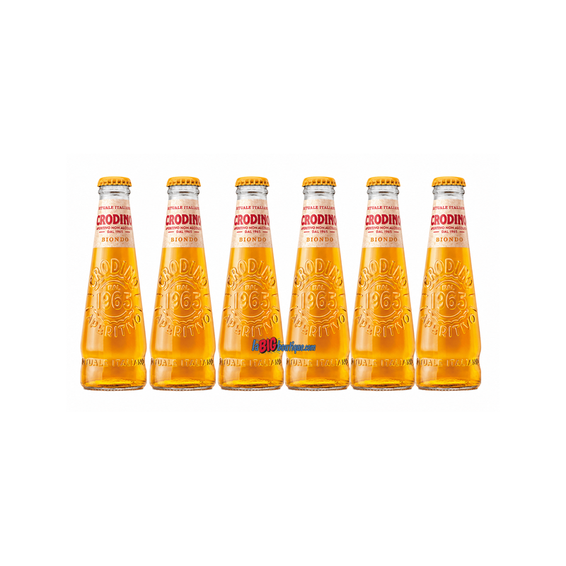 CRODINO APERITIVO 6 X 17,5cl 0°, APERITIF ITALIEN SANS ALCOOL