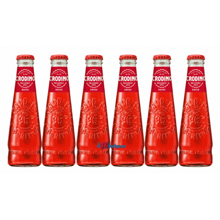 CRODINO ROSSO APERITIVO 6 X 17,5cl 0°, APERITIF ITALIEN SANS ALCOOL