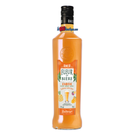 AMER FLEUR DE BIERE EXOTIC WOLFBERGER 70cl 15°, PASSION - MANGUE - ANANAS