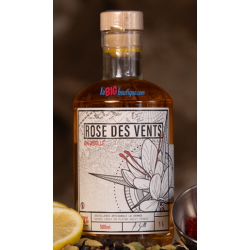 GIN LA GRANGE ROSE DES VENTS 50cl 42°, EPICE AU SAFRAN