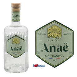 GIN ANAE 70cl 43°, GIN FRANCAIS BIO