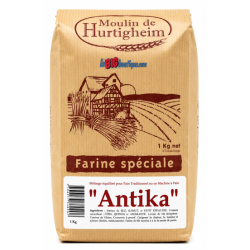 FARINES MULTIGRAINES POUR PAINS "ANTIKA", SACHET 1Kg, du MOULIN DE HURTIGHEIM D'ALSACE