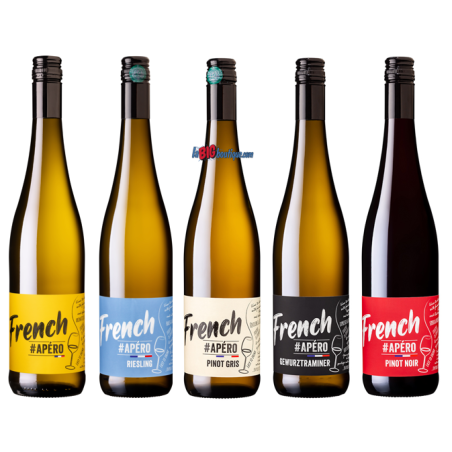 PACK DECOUVERTE VIN FRENCH APERO 5 X 75cl, CAVE DU VIEIL ARMAND - AOC