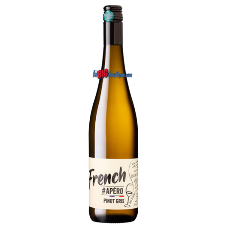 VIN BLANC FRENCH APERO PINOT GRIS 75cl 12,5° 2025, CAVE DU VIEIL ARMAND, BIO - AOC