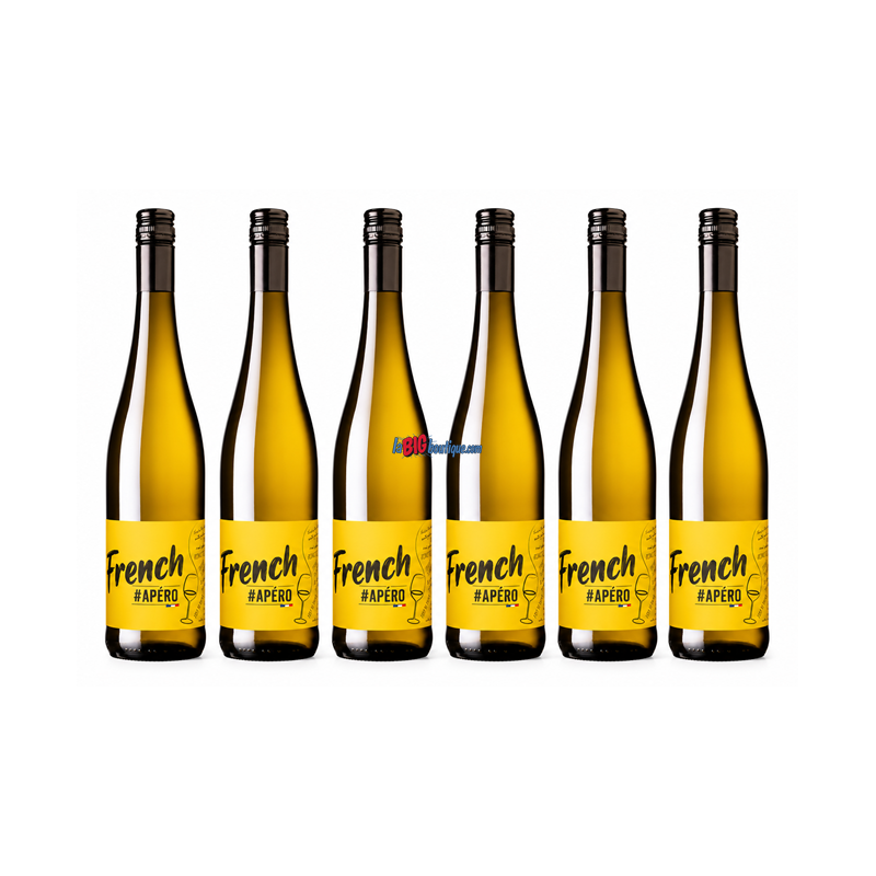 VIN BLANC FRENCH APERO 6 x 75cl 13° 2024, CAVE DU VIEIL ARMAND - AOC, Demi sec, Aromatique & Fruité
