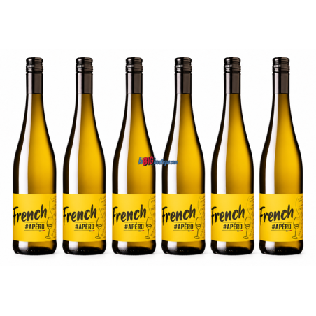 VIN BLANC FRENCH APERO 6 x 75cl 13° 2024, CAVE DU VIEIL ARMAND - AOC, Demi sec, Aromatique & Fruité