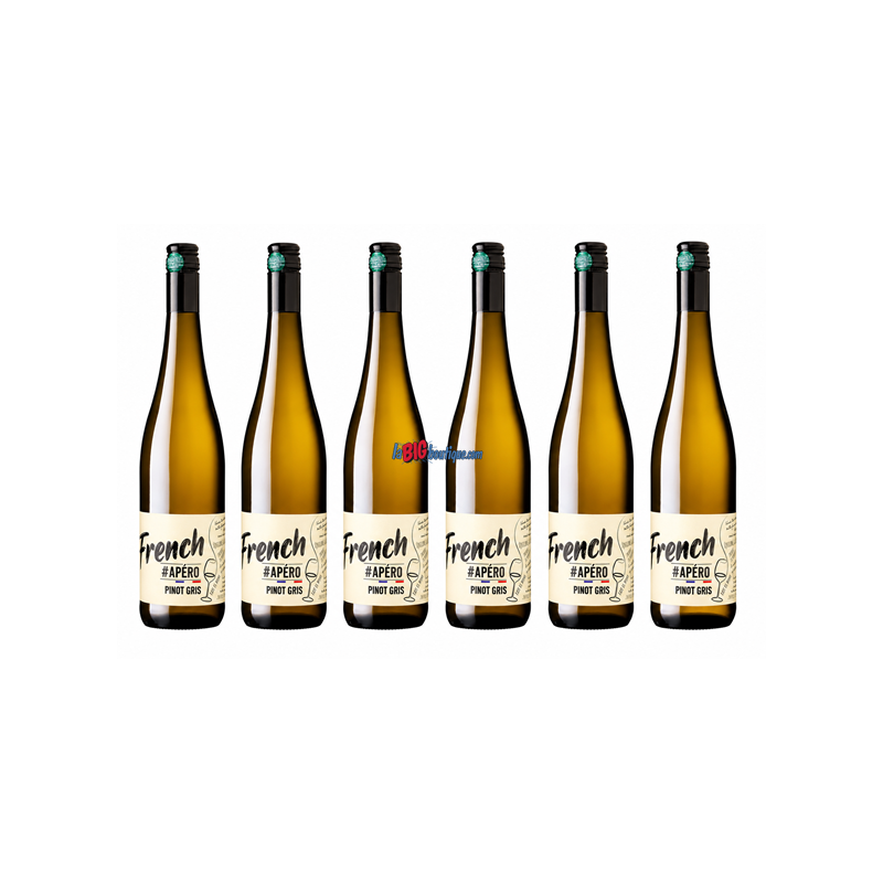VIN BLANC FRENCH APERO PINOT GRIS 6 x 75cl 12,5° 2025, CAVE DU VIEIL ARMAND, BIO - AOC