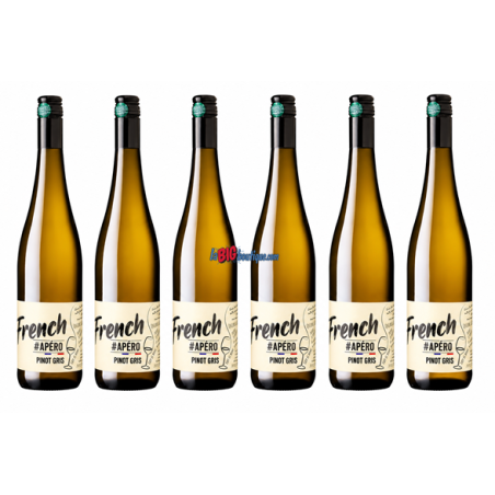 VIN BLANC FRENCH APERO PINOT GRIS 6 x 75cl 12,5° 2025, CAVE DU VIEIL ARMAND, BIO - AOC