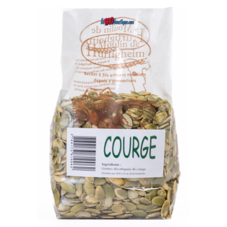 GRAINES DE COURGE POUR PAIN, CAKES, SALADES.., SACHET 250grs, du MOULIN DE HURTIGHEIM D'ALSACE