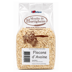 FLOCONS D'AVOINE, SACHET 250grs, du MOULIN DE HURTIGHEIM D'ALSACE