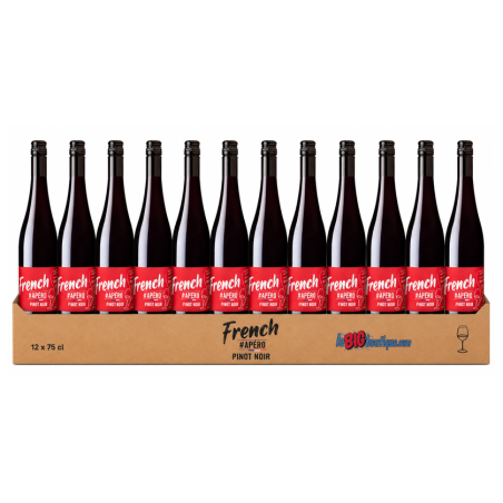 VIN PINOT NOIR FRENCH APERO 12 x 75cl 12,5° 2025, CAVE DU VIEIL ARMAND, BIO - AOC