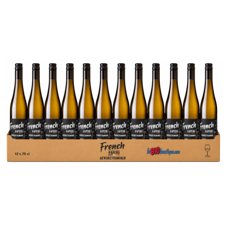 VIN BLANC FRENCH APERO "GEWURZTRAMINER" 12 x 75cl 12,5° 2025, CAVE DU VIEIL ARMAND, BIO - AOC
