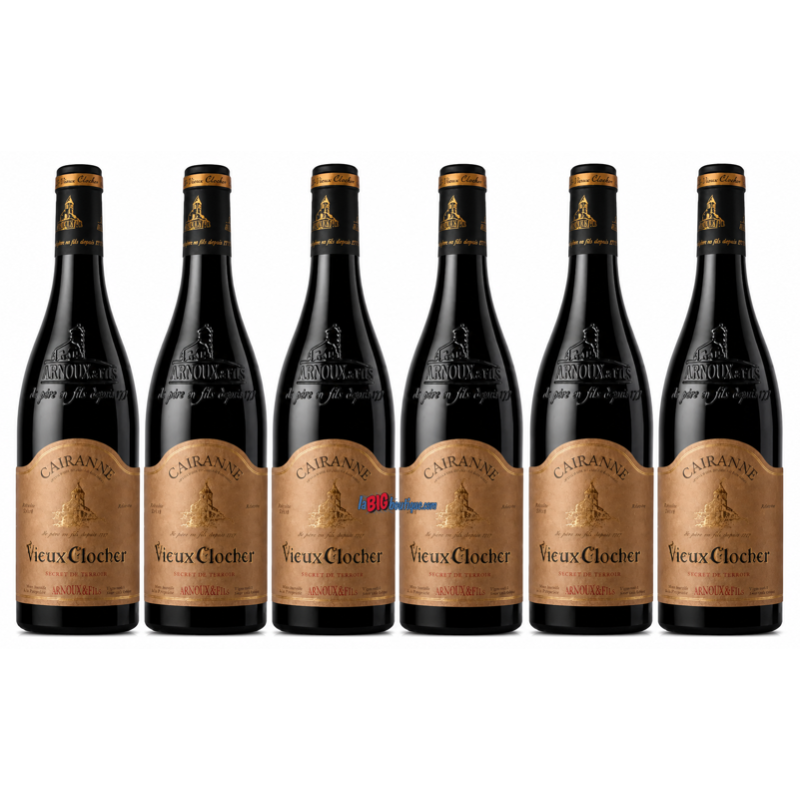 VIN ROUGE CAIRANNE Secret de Terroir 6 x 75cl 15° 2022, ARNOUX & FILS, Vallée du Rhone, AOC