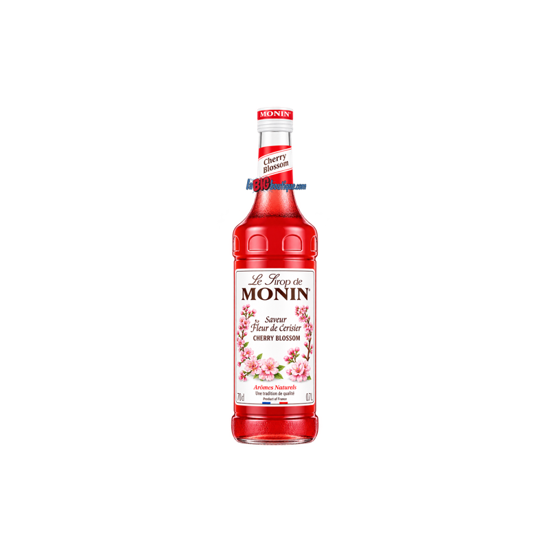 SIROP MONIN FLEUR DE CERISIER 70cl, Bouteille verre perdu