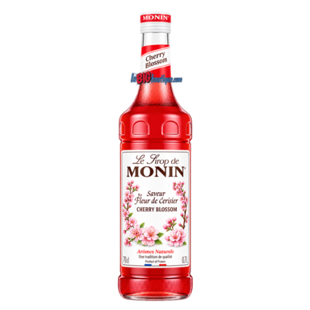 SIROP MONIN FLEUR DE CERISIER 70cl, Bouteille verre perdu