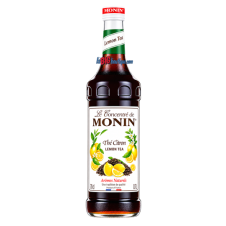 SIROP THÉ CITRON LE CONCENTRÉ DE MONIN 70cl, Bouteille verre perdu