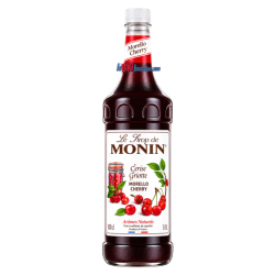 SIROP CERISE GRIOTTE MONIN 1 Litre, Bouteille plastique recyclable