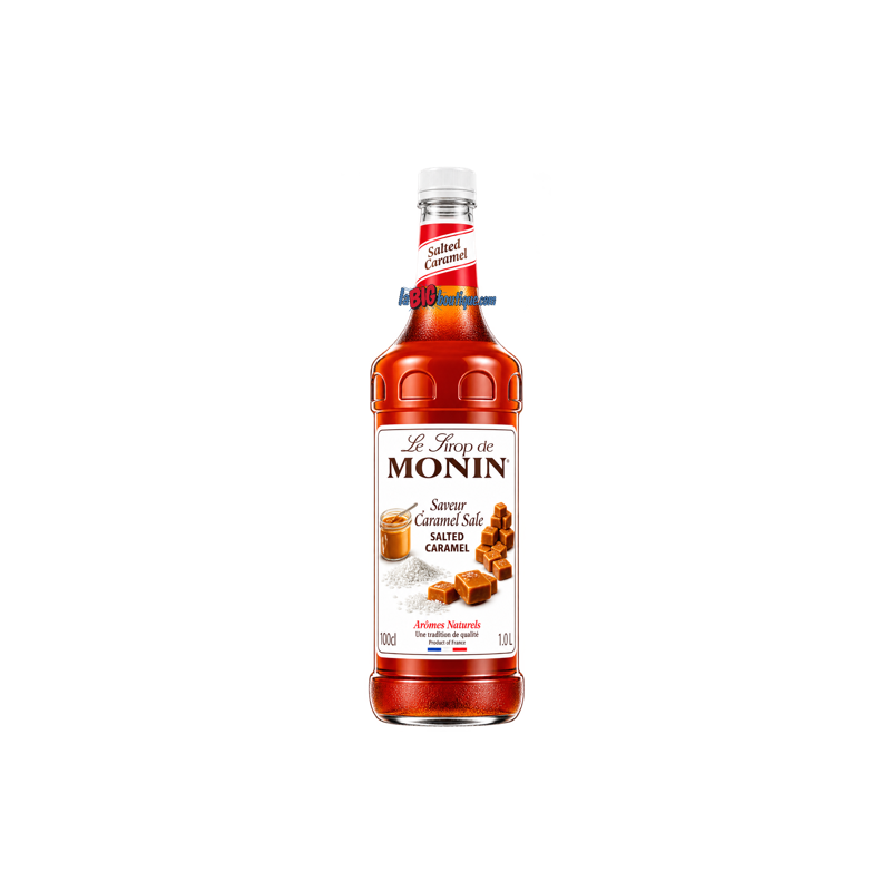 SIROP CARAMEL SALÉ MONIN 1 Litre, Bouteille plastique recyclable