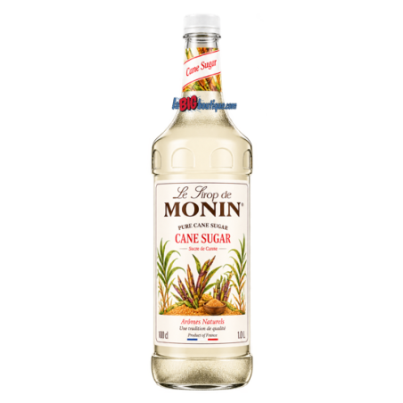 SIROP SUCRE DE CANNE MONIN 1Litre, Bouteille plastique recyclable