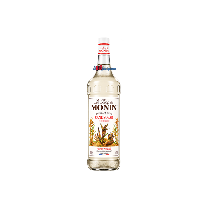 SIROP SUCRE DE CANNE MONIN 1 Litre, Bouteille verre perdu