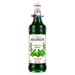 SIROP MENTHE VERTE MONIN 1 LITRE, Bouteille verre perdu