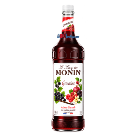 SIROP GRENADINE MONIN 1 Litre, Bouteille plastique recyclable