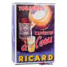 COFFRET RICARD TOMATE ANNEES 50, 1 Litre de Grenadine, 4 verres et une carafe