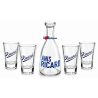 4 VERRES RICARD 10cl AVEC CARAFE 50cl, COLLECTION "ANNÉE 50"
