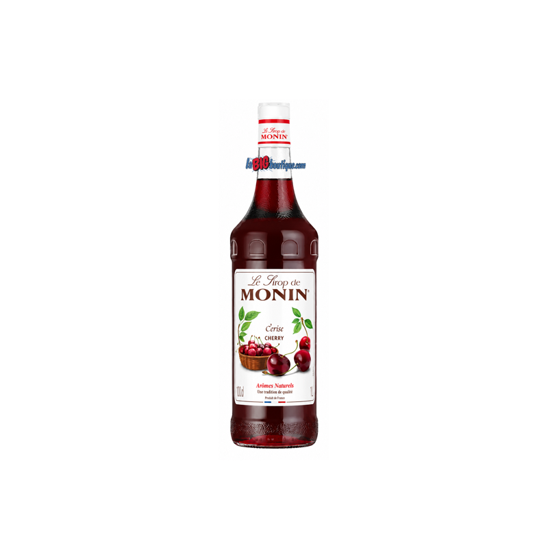 SIROP CERISE MONIN 1 Litre, Bouteille verre perdu