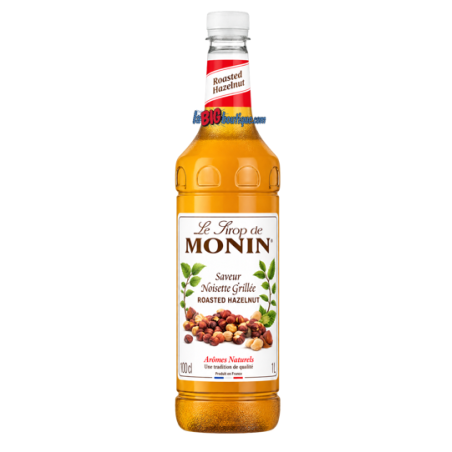 SIROP NOISETTE GRILLEE MONIN 1 Litre, Bouteille plastique recyclable