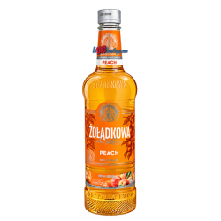 LIQUEUR DE VODKA PEACH ZOLADKOWA 70cl 18°, Liqueur de vodka polonaise