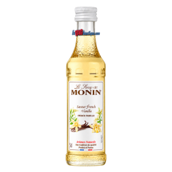 SIROP VANILLE FRENCH MONIN 5cl, Bouteille verre perdu