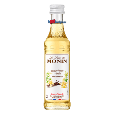 SIROP VANILLE FRENCH MONIN 5cl, Bouteille verre perdu