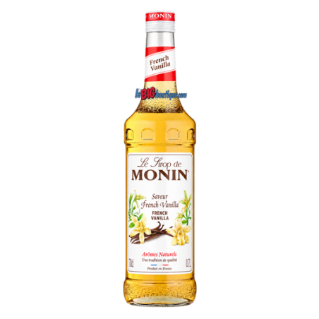 SIROP VANILLE FRENCH MONIN 70cl, Bouteille verre perdu