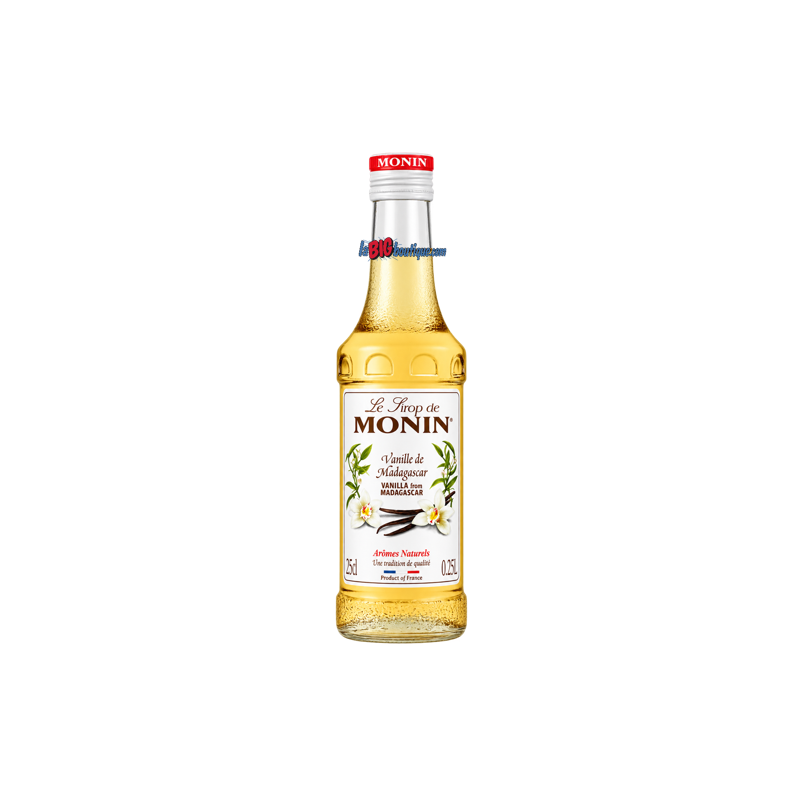 SIROP VANILLE DE MADAGASCAR MONIN 25cl, Bouteille verre perdu