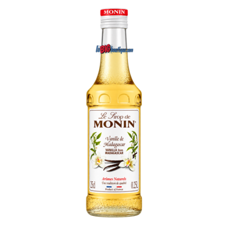 SIROP VANILLE DE MADAGASCAR MONIN 25cl, Bouteille verre perdu