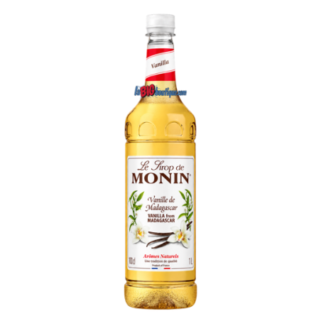 SIROP VANILLE DE MADAGASCAR MONIN 1 Litre, Bouteille plastique recyclable