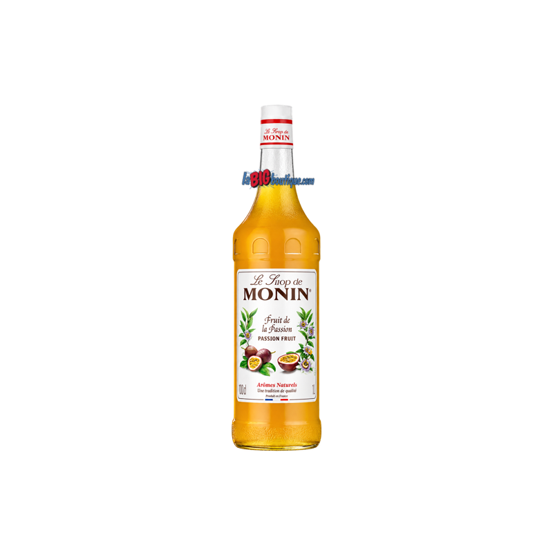 SIROP FRUIT DE LA PASSION MONIN 1 LITRE, Bouteille verre perdu