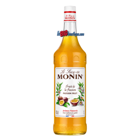 SIROP FRUIT DE LA PASSION MONIN 1 LITRE, Bouteille verre perdu