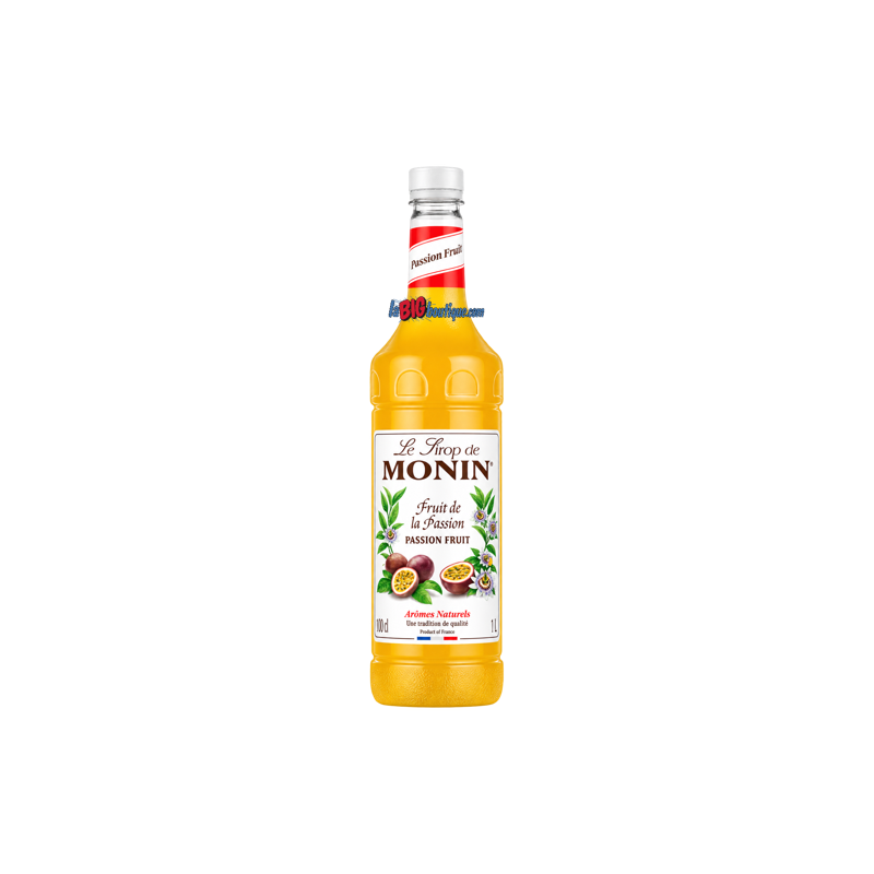 SIROP FRUIT DE LA PASSION MONIN 1 Litre, Bouteille plastique recyclable