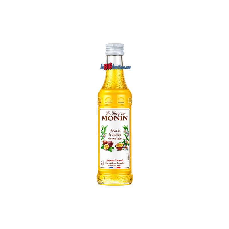 SIROP FRUIT DE LA PASSION MONIN 5cl, Bouteille verre perdu
