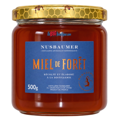 MIEL DE FORET NUSBAUMER, Pot de 500 grammes, Saveur authentique des forêts alsaciennes