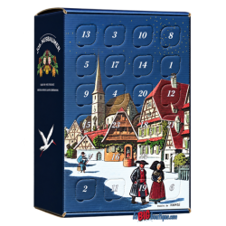 CALENDRIER DE L'AVENT EAU DE VIE NUSBAUMER - 24 Mignonnettes 3cl, Dessin de HANSI - ALSACE