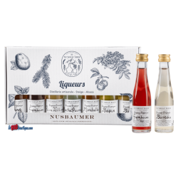 COFFRET MIGNONNETTE LIQUEUR NUSBAUMER, 7 X 3cl