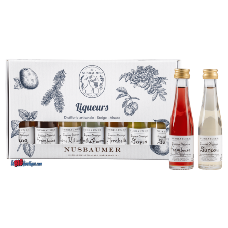 COFFRET MIGNONNETTE LIQUEUR NUSBAUMER, 7 X 3cl